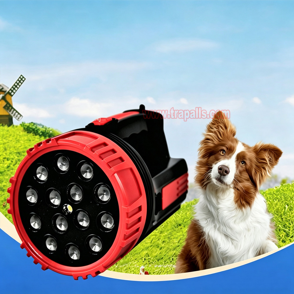 Outdoor Travel Portable Handheld LED Flashlight High Power Dog Repellent Ultrasonic Animal Repeller - Image 16