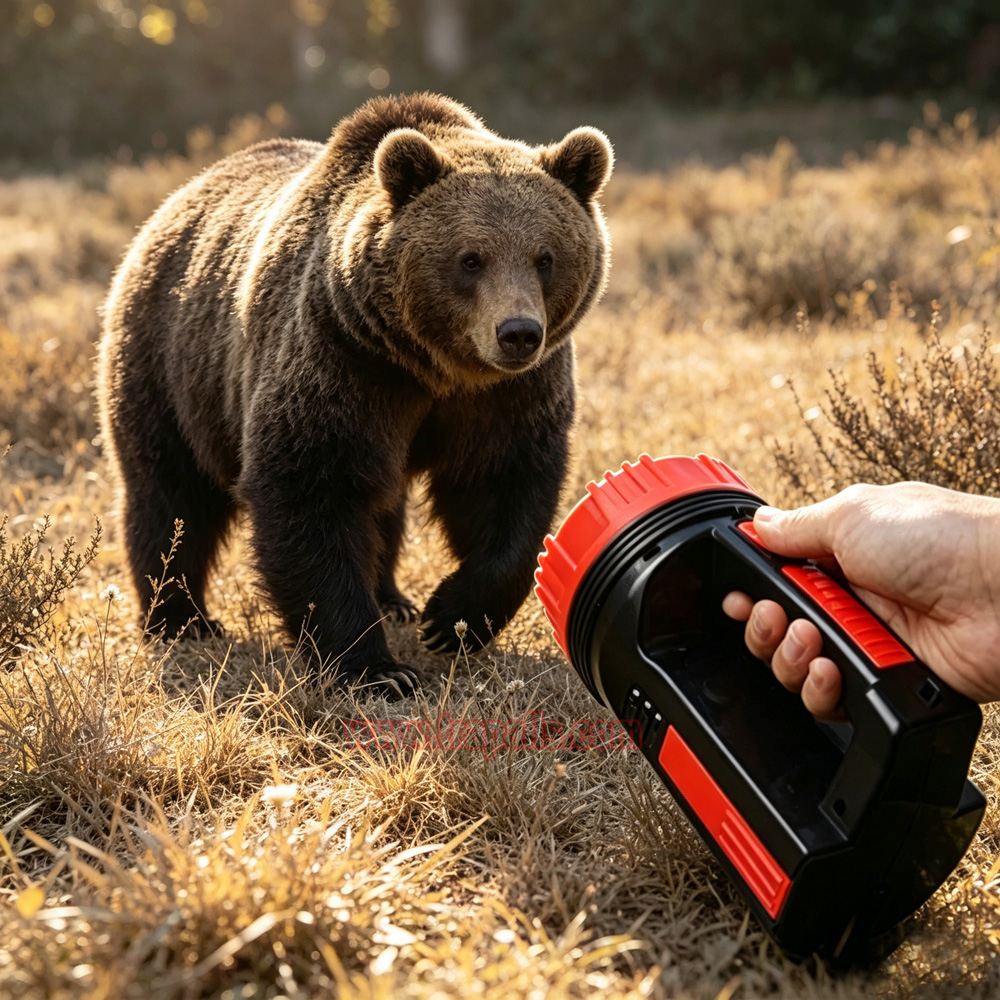 Outdoor Travel Portable Handheld LED Flashlight High Power Dog Repellent Ultrasonic Animal Repeller - Image 18