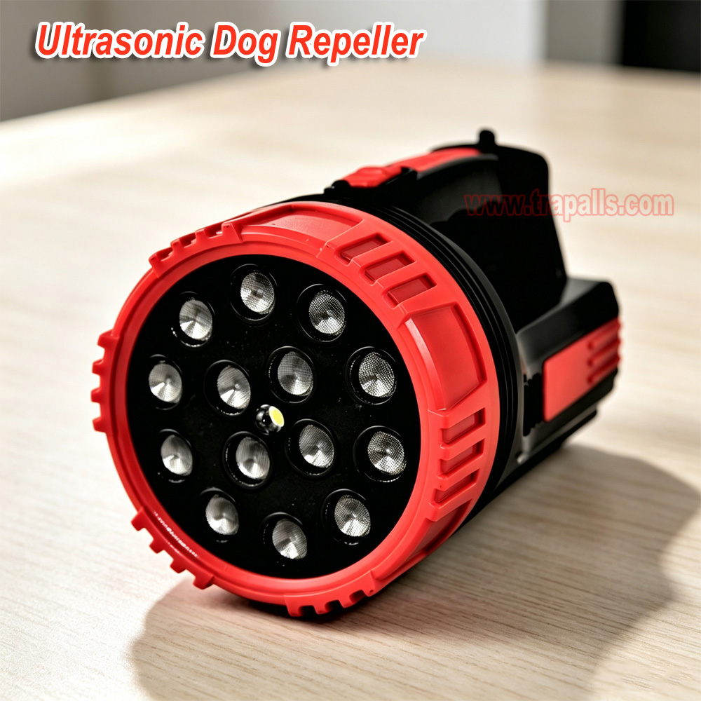 Outdoor Travel Portable Handheld LED Flashlight High Power Dog Repellent Ultrasonic Animal Repeller - Image 7