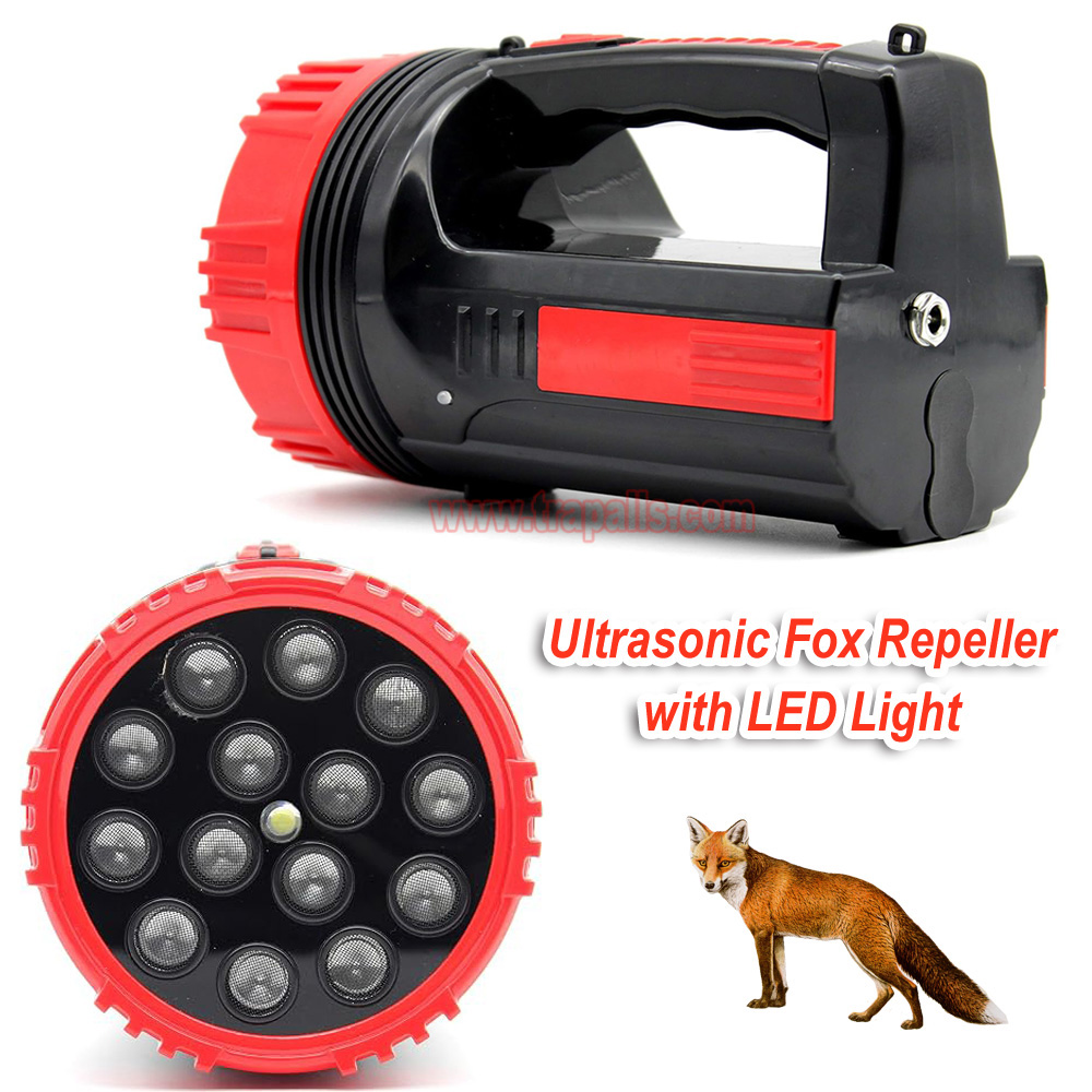 Outdoor Travel Portable Handheld LED Flashlight High Power Dog Repellent Ultrasonic Animal Repeller - Image 8