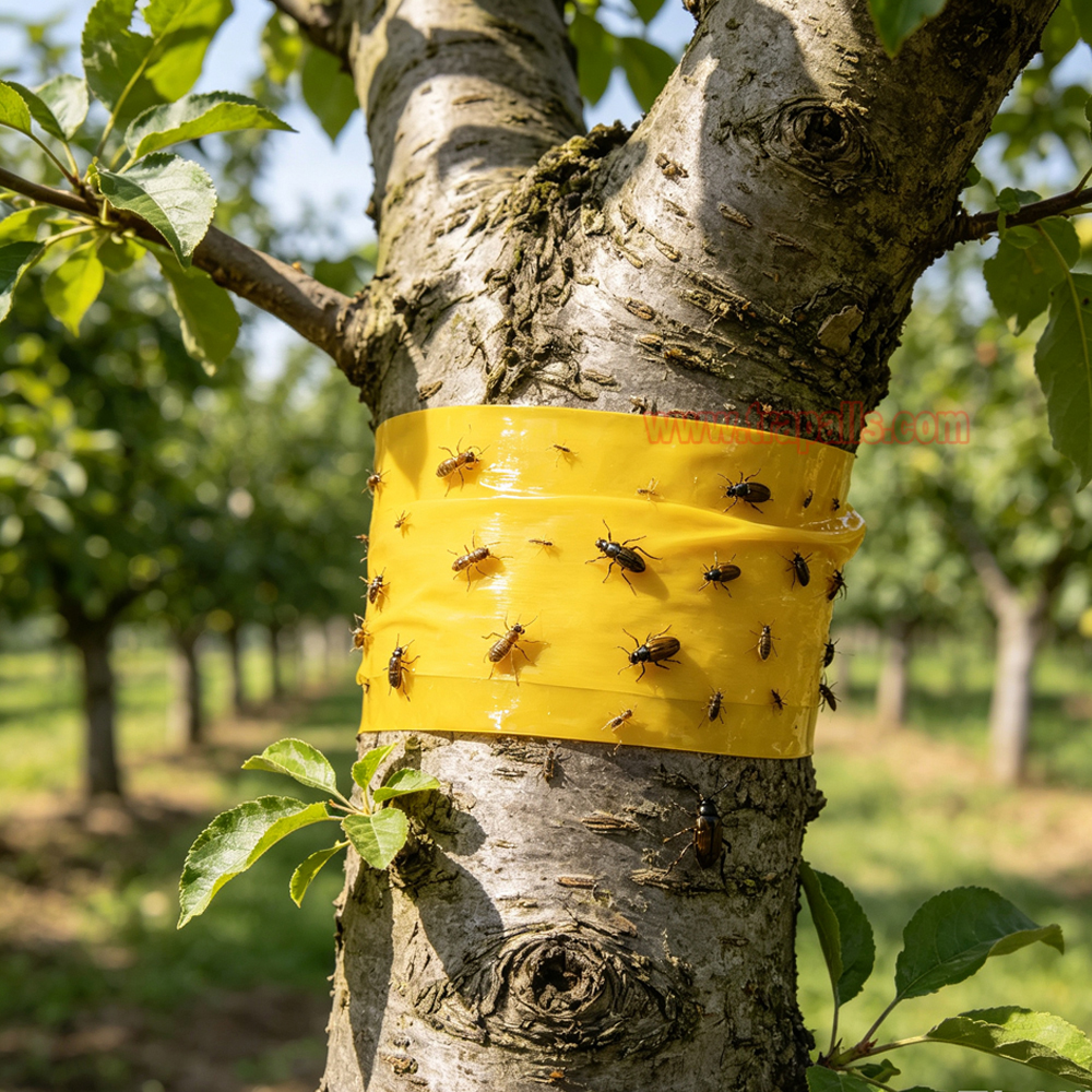Garden Orchard Protecting Tree External Adhesive Tree Insect Trap Tape Insect Barrier Tree Pest Tape - Image 11