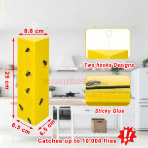 Orchard Indoor Disposable Adhesive Flying Insect Catcher Glue Pest Board Trap Sticky Fly Trap - Image 11