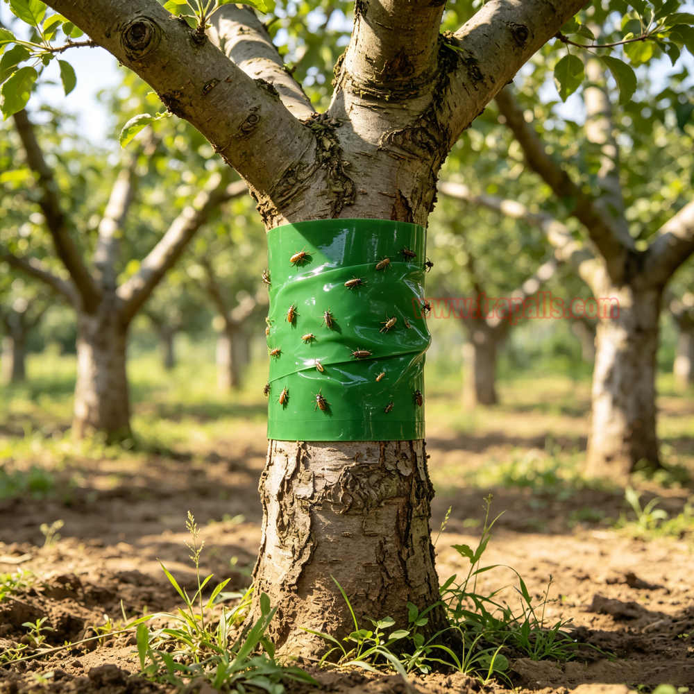 Outdoor Orchard Protecting Tree External Adhesive Tree Insect Trap Tape Crawling Pest Barrier Tree Pest Tape - Image 12