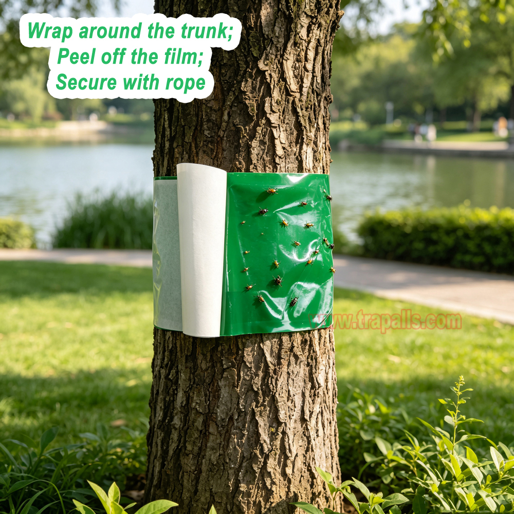 Outdoor Orchard Protecting Tree External Adhesive Tree Insect Trap Tape Crawling Pest Barrier Tree Pest Tape - Image 10