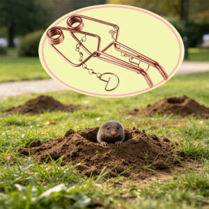 Outdoor Garden Underground Tunnel Sensitive Trigger Vole Control Gopher Catcher Chain Secured Trigger Mole Trap - Image 12