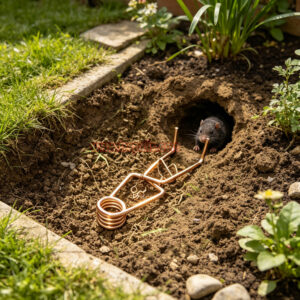 Outdoor Garden Underground Tunnel Sensitive Trigger Vole Control Gopher Catcher Chain Secured Trigger Mole Trap - Image 16