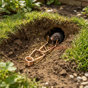 Outdoor Garden Underground Tunnel Sensitive Trigger Vole Control Gopher Catcher Chain Secured Trigger Mole Trap - Image 17