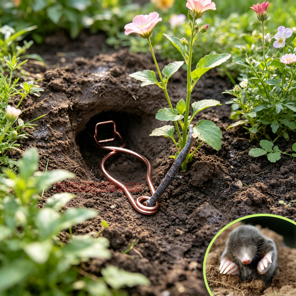 Outdoor Garden Underground Tunnel Sensitive Trigger Rodent Control Catcher Hand Metal Mole Trap - Image 14