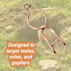 Outdoor Garden Underground Tunnel Sensitive Trigger Rodent Control Catcher Hand Metal Mole Trap - Image 7