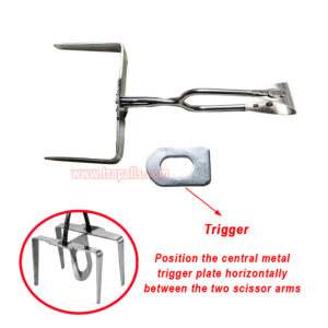 Outdoor Garden Underground Tunnel Reusable Sensitive Trigger Gopher Control Vole Catcher Metal Mole Trap - Image 5