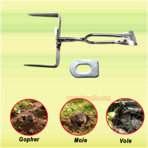 Outdoor Garden Underground Tunnel Reusable Sensitive Trigger Gopher Control Vole Catcher Metal Mole Trap - Image 7