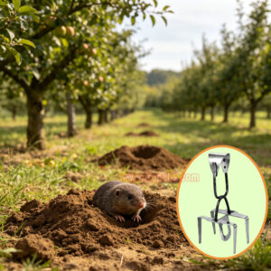 Outdoor Garden Underground Tunnel Reusable Sensitive Trigger Gopher Control Vole Catcher Metal Mole Trap - Image 10