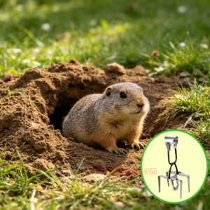 Outdoor Garden Underground Tunnel Reusable Sensitive Trigger Gopher Control Vole Catcher Metal Mole Trap - Image 8