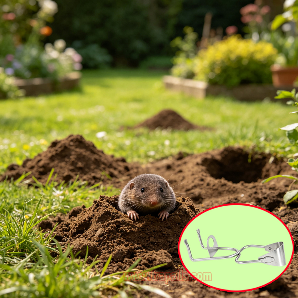 Outdoor Garden Underground Tunnel Reusable Gopher Control Vole Catcher Metal Mole Trap - Image 13