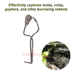 Outdoor Garden Underground Tunnel Reusable Gopher Control Vole Catcher Metal Mole Trap - Image 6