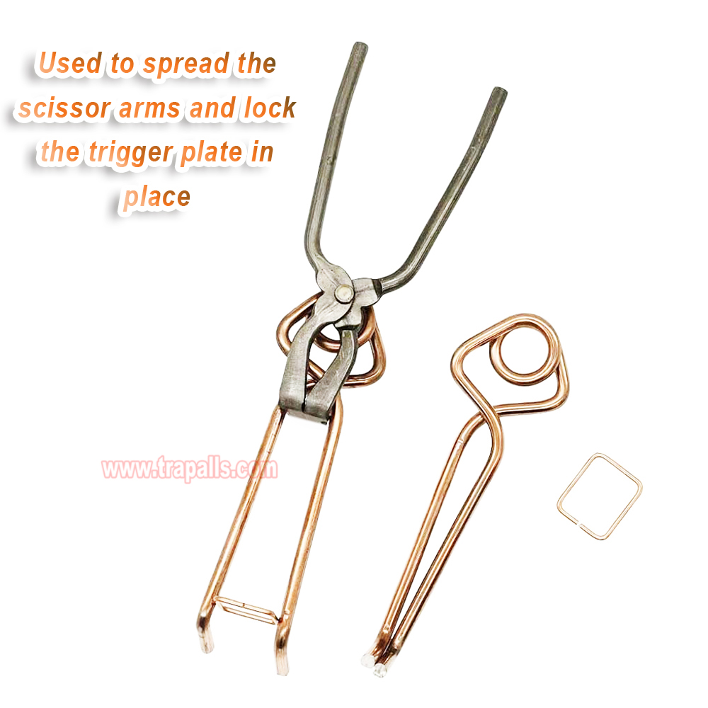 Portable Spring Tension Key Setting Tool for Spring Loaded Scissor Gopher Trap Mole Trap Tension Wrench - Image 5
