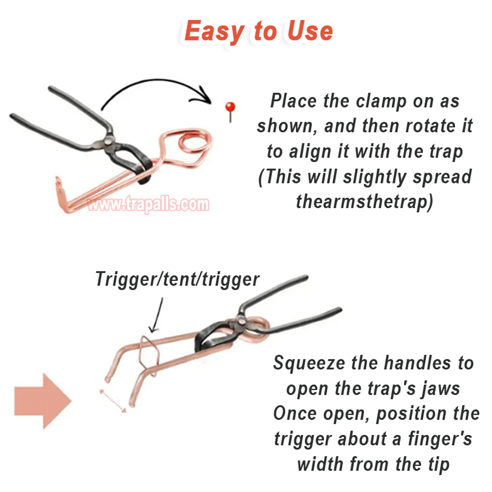 Portable Spring Tension Key Setting Tool for Spring Loaded Scissor Gopher Trap Mole Trap Tension Wrench - Image 7