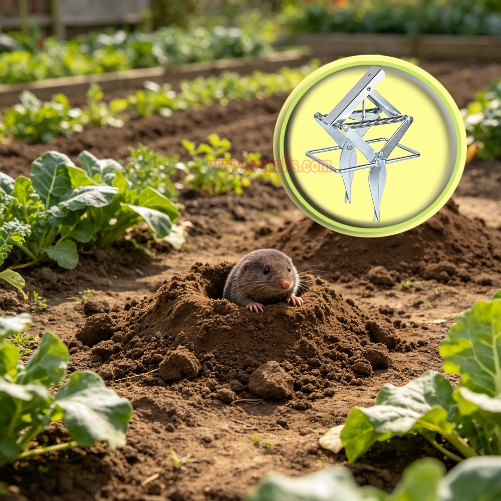 Outdoor Metal Galvanized Steel Vole Trap with Sensitive Trigger Gopher Catcher Spear Type Mole Trap - Image 17