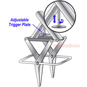 Outdoor Metal Galvanized Steel Vole Trap with Sensitive Trigger Gopher Catcher Spear Type Mole Trap - Image 18