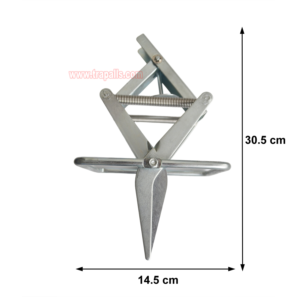 Outdoor Metal Galvanized Steel Vole Trap with Sensitive Trigger Gopher Catcher Spear Type Mole Trap - Image 3
