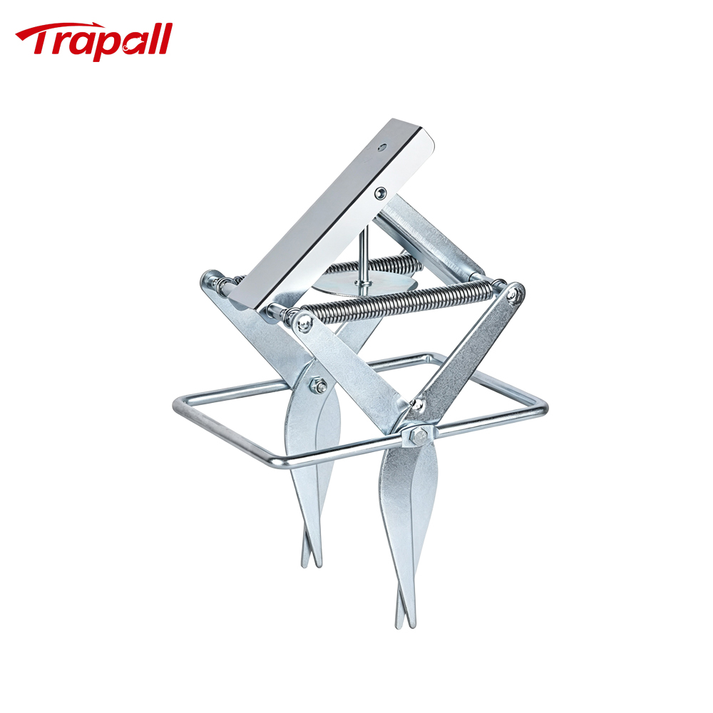 Outdoor Metal Galvanized Steel Vole Trap with Sensitive Trigger Gopher Catcher Spear Type Mole Trap
