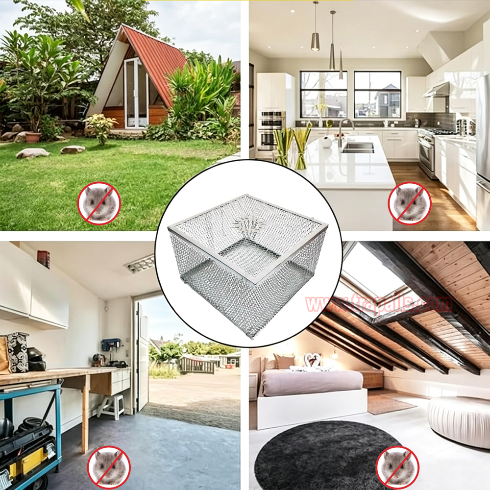 Indoor Warehouse Humane Durable Wire Mesh Reusable Mouse Cage Multi-Catch Live Mouse Trap Cage - Image 12