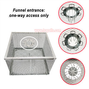 Indoor Warehouse Humane Durable Wire Mesh Reusable Mouse Cage Multi-Catch Live Mouse Trap Cage - Image 5