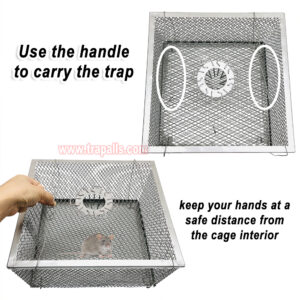 Indoor Warehouse Humane Durable Wire Mesh Reusable Mouse Cage Multi-Catch Live Mouse Trap Cage - Image 7