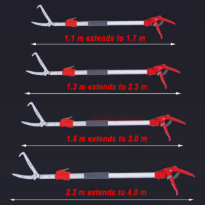 Outdoor Aquaculture Adjustable Fishing Tong Telescopic Eel Clamp Extendable Snake Catcher with Safety Lock - Image 3