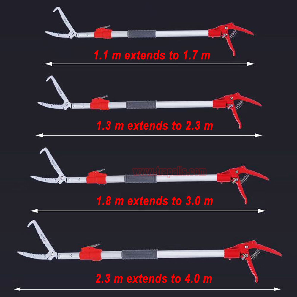 Outdoor Aquaculture Adjustable Fishing Tong Telescopic Eel Clamp Extendable Snake Catcher with Safety Lock - Image 3