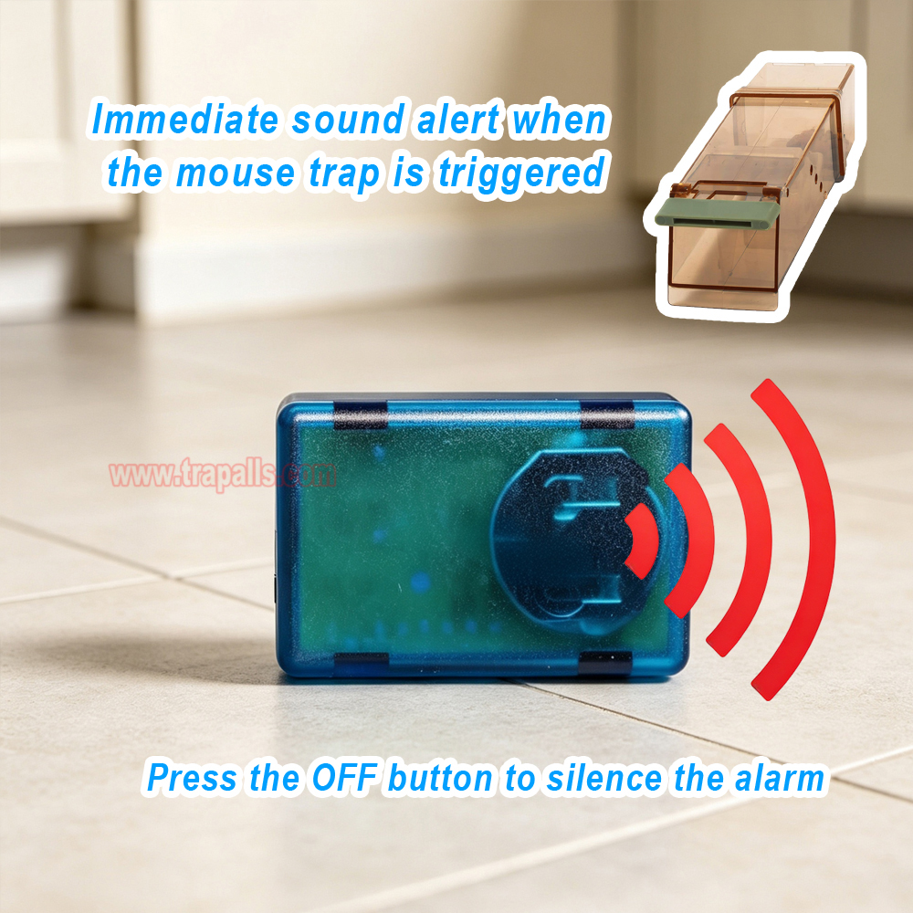 Home Warehouse Battery Powered Acoustic Rodent Detector Reliable Alert System Mouse Trap Alarm - Image 8