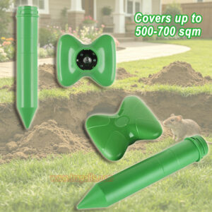 Outdoor Vibration Gopher Deterrent Battery Powered Sonic Vole Repellent Ultrasonic Mole Repeller - Image 5