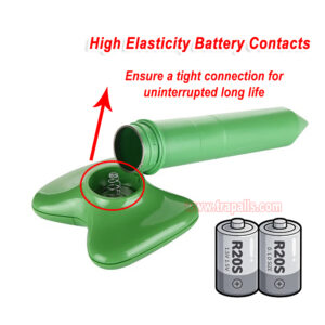 Outdoor Vibration Gopher Deterrent Battery Powered Sonic Vole Repellent Ultrasonic Mole Repeller - Image 6
