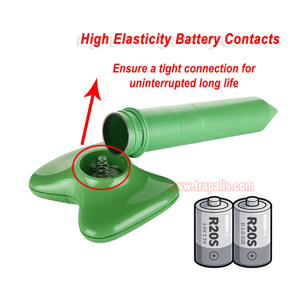 Outdoor Vibration Gopher Deterrent Battery Powered Sonic Vole Repellent Ultrasonic Mole Repeller - Image 6