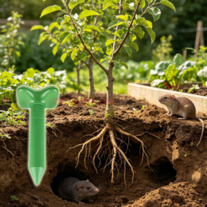 Outdoor Vibration Gopher Deterrent Battery Powered Sonic Vole Repellent Ultrasonic Mole Repeller - Image 9