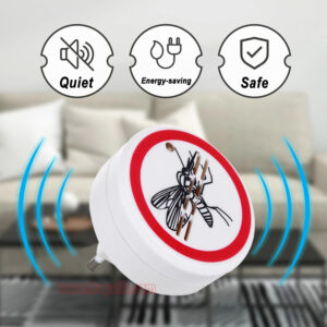 Home Hotel Plug-in Pest Control Device with LED Indicator Electric Fly Deterrent Ultrasonic Mosquito Repeller - Image 6