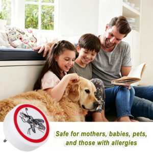 Home Hotel Plug-in Pest Control Device with LED Indicator Electric Fly Deterrent Ultrasonic Mosquito Repeller - Image 7