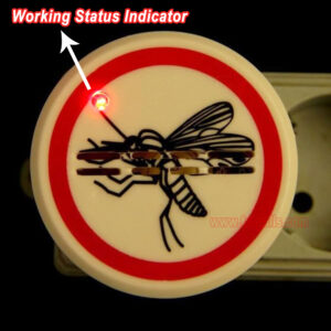 Home Hotel Plug-in Pest Control Device with LED Indicator Electric Fly Deterrent Ultrasonic Mosquito Repeller - Image 8