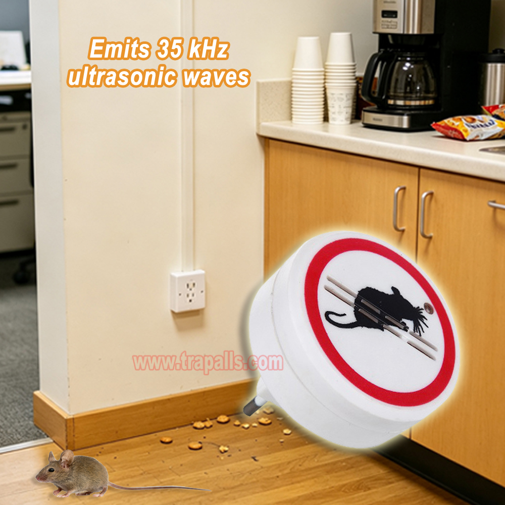 Indoor Warehouse Plug-in Electric Rodent Deterrent with LED Indicator Ultrasonic Mouse Repeller - Image 4