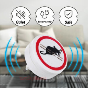 Indoor Warehouse Plug-in Electric Rodent Deterrent with LED Indicator Ultrasonic Mouse Repeller - Image 5