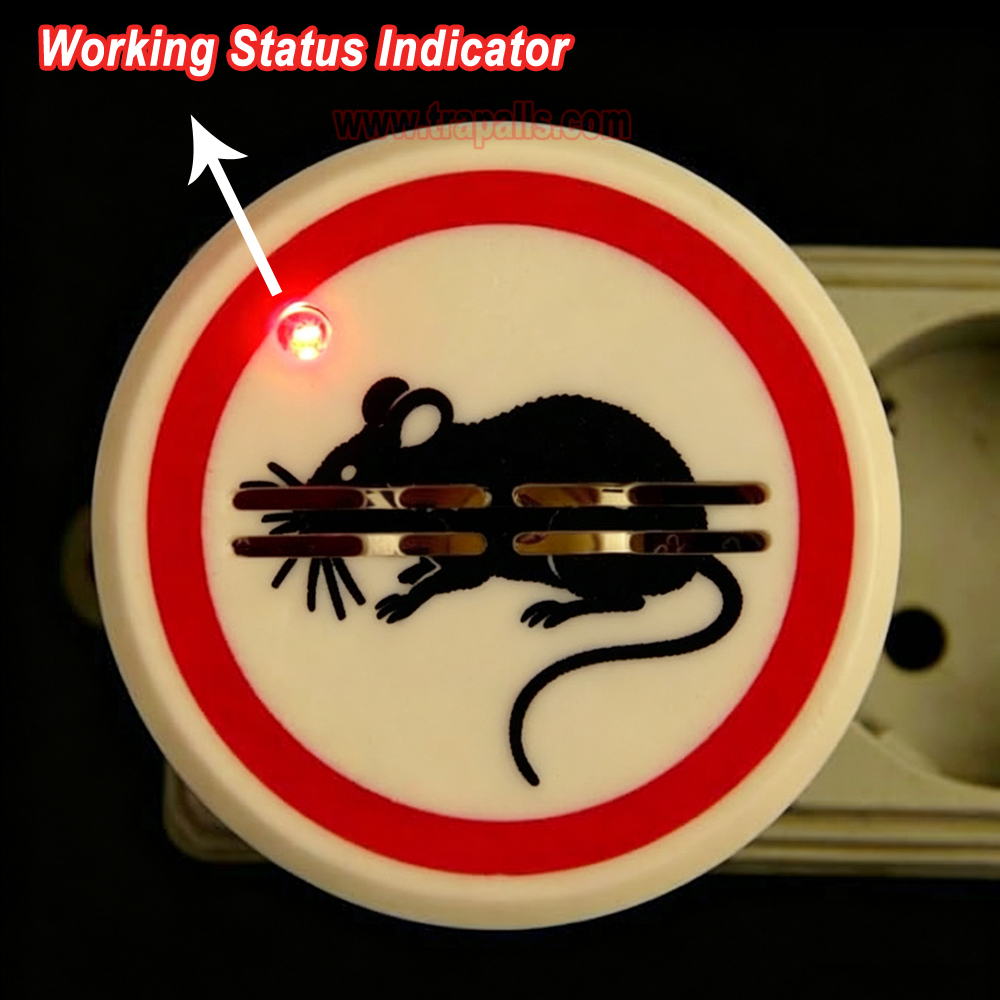 Indoor Warehouse Plug-in Electric Rodent Deterrent with LED Indicator Ultrasonic Mouse Repeller - Image 7
