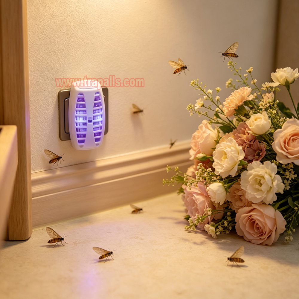 Indoor Home Plug-in Electric Bug Zapper with 600V Grid Portable 365nm UV LED Mosquito Killer Lamp - Image 11