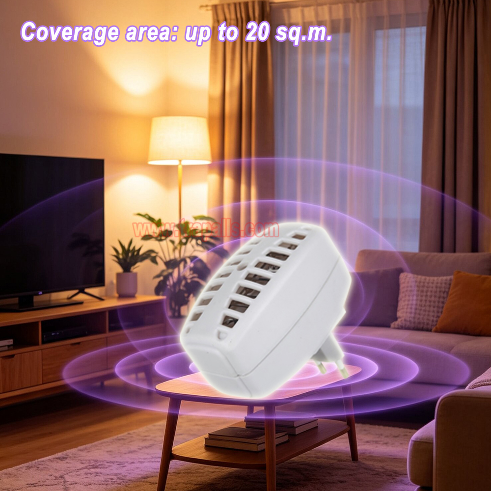 Indoor Home Plug-in Electric Bug Zapper with 600V Grid Portable 365nm UV LED Mosquito Killer Lamp - Image 5