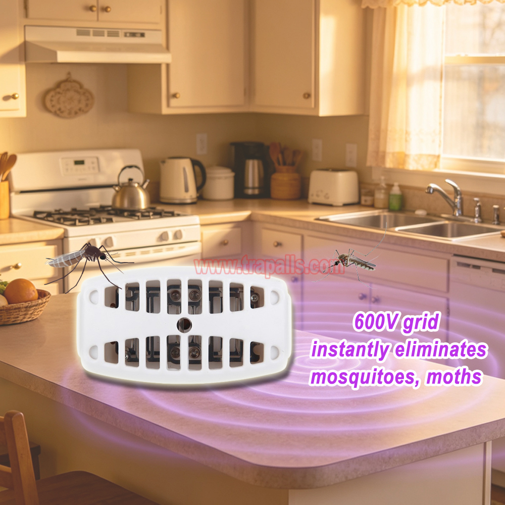Indoor Home Plug-in Electric Bug Zapper with 600V Grid Portable 365nm UV LED Mosquito Killer Lamp - Image 7
