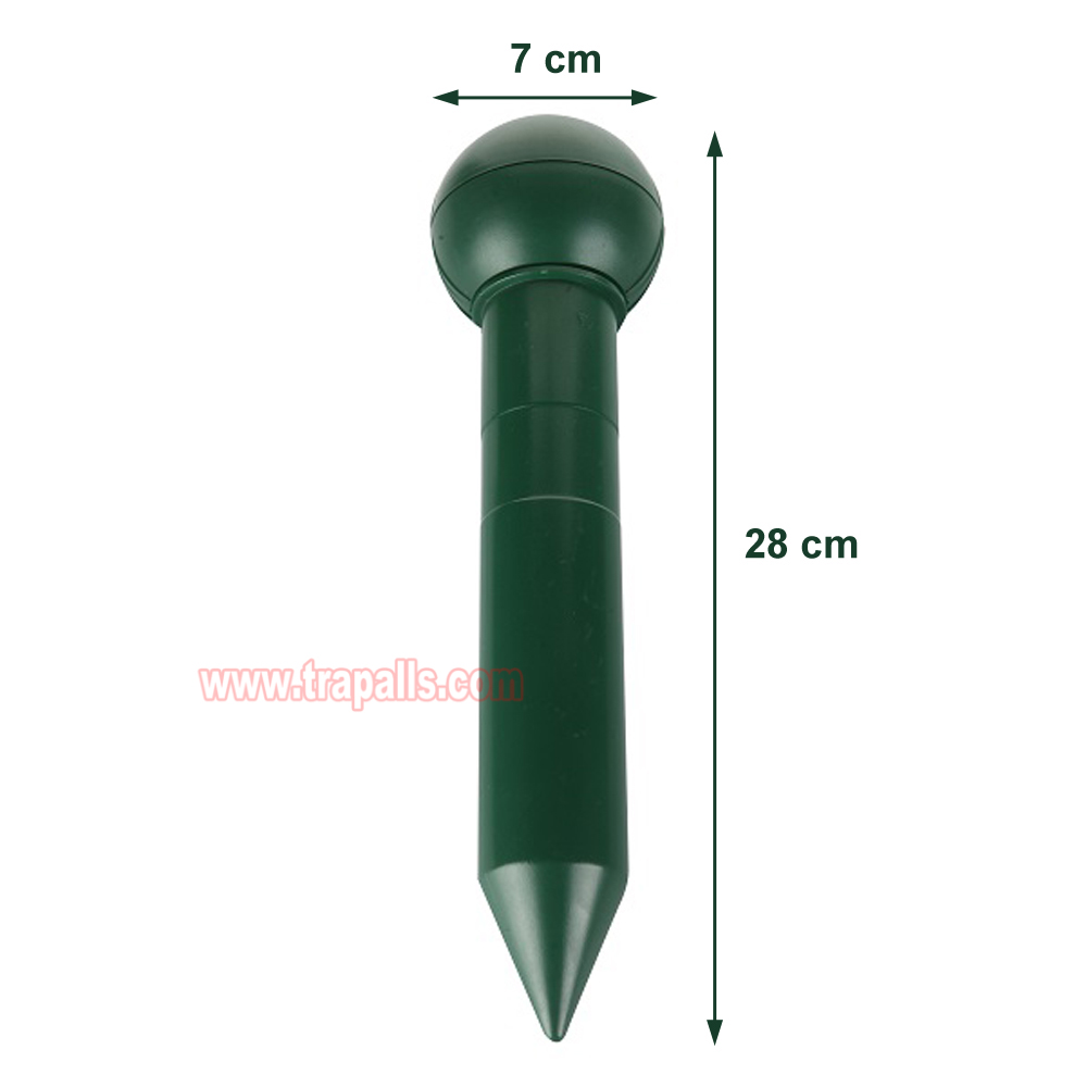 Outdoor Waterproof Battery Powered Intermittent Vibration Gopher Vole Repellent Ultrasonic Mole Repeller - Image 3
