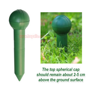 Outdoor Waterproof Battery Powered Intermittent Vibration Gopher Vole Repellent Ultrasonic Mole Repeller - Image 6