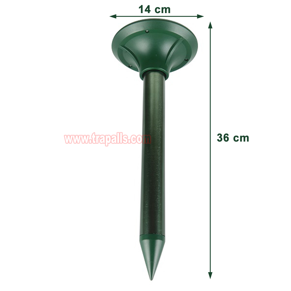 Outdoor Waterproof Solar Smart Variable Frequency Gopher Vole Snake Deterrent Ultrasonic Mole Repeller - Image 3