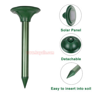 Outdoor Waterproof Solar Smart Variable Frequency Gopher Vole Snake Deterrent Ultrasonic Mole Repeller - Image 4