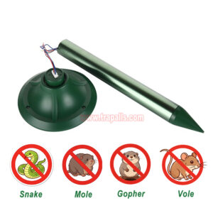 Outdoor Waterproof Solar Smart Variable Frequency Gopher Vole Snake Deterrent Ultrasonic Mole Repeller - Image 5
