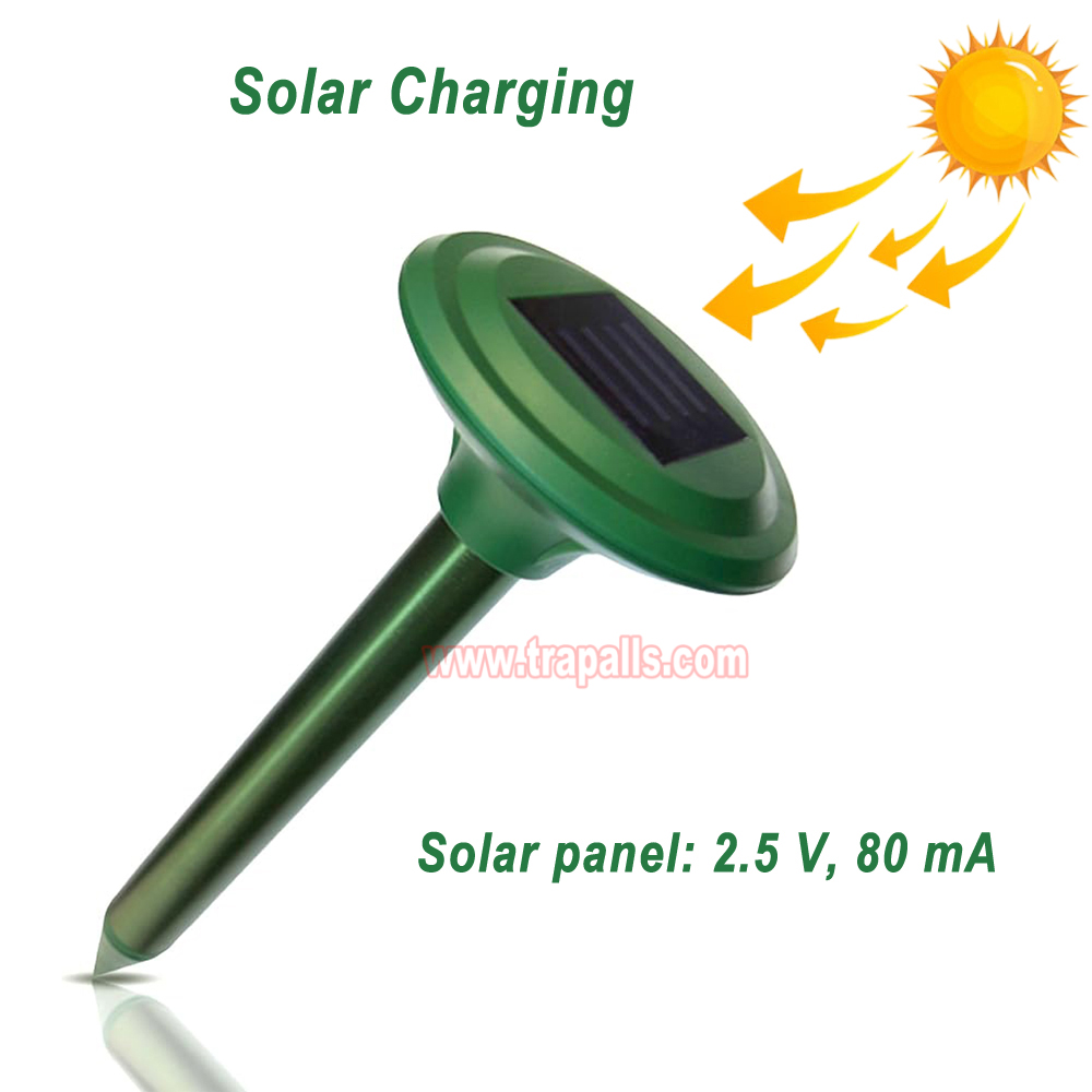 Outdoor Waterproof Solar Smart Variable Frequency Gopher Vole Snake Deterrent Ultrasonic Mole Repeller - Image 7